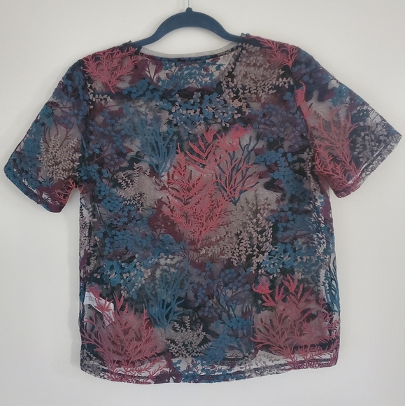 Zara Sheer Top Medium/Large - Picture 2 of 4